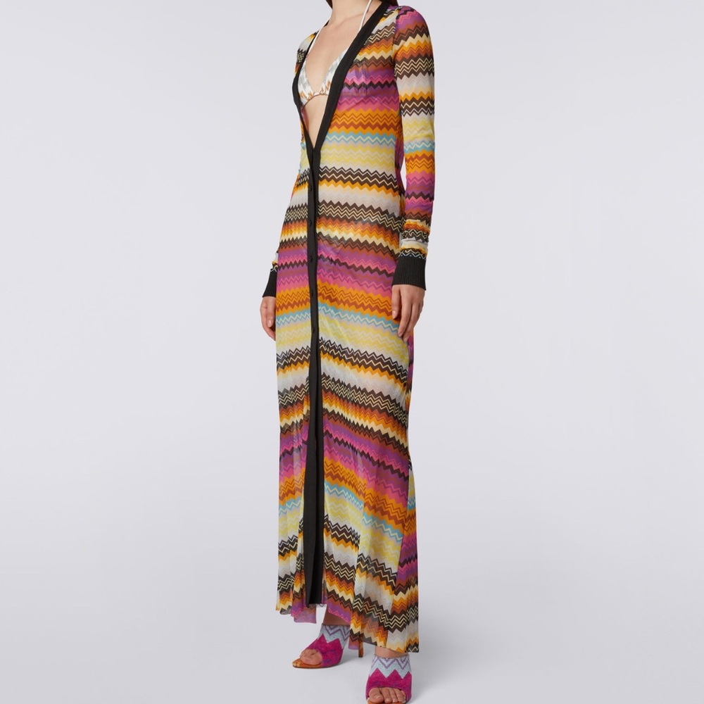 MISSONI zigzag cover up cardigan SIZE 2! Never worn! - Picture 3 of 6